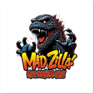 Monster Mad Zilla Posters and Art